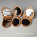 Poupée 3D petit miroir rond en bois de poche